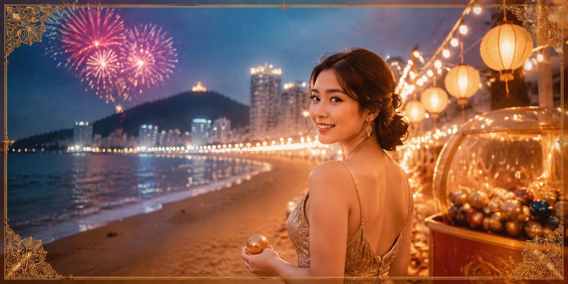 Bãi biển Vũng Tàu buổi sáng, người dùng cầm điện thoại truy cập nền tảng cá cược trực tuyến